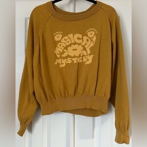 Christy Dawn Organic Cotton Magical Mystery Mustard Sweatshirt Size medium